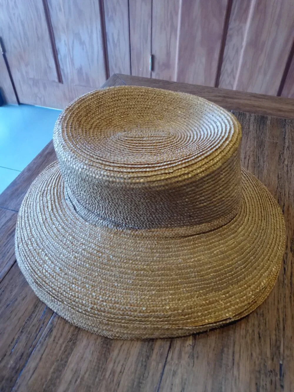 (flawed) ERIC JAVITS raffia sun hat vintage (OS) - Picture 12 of 13